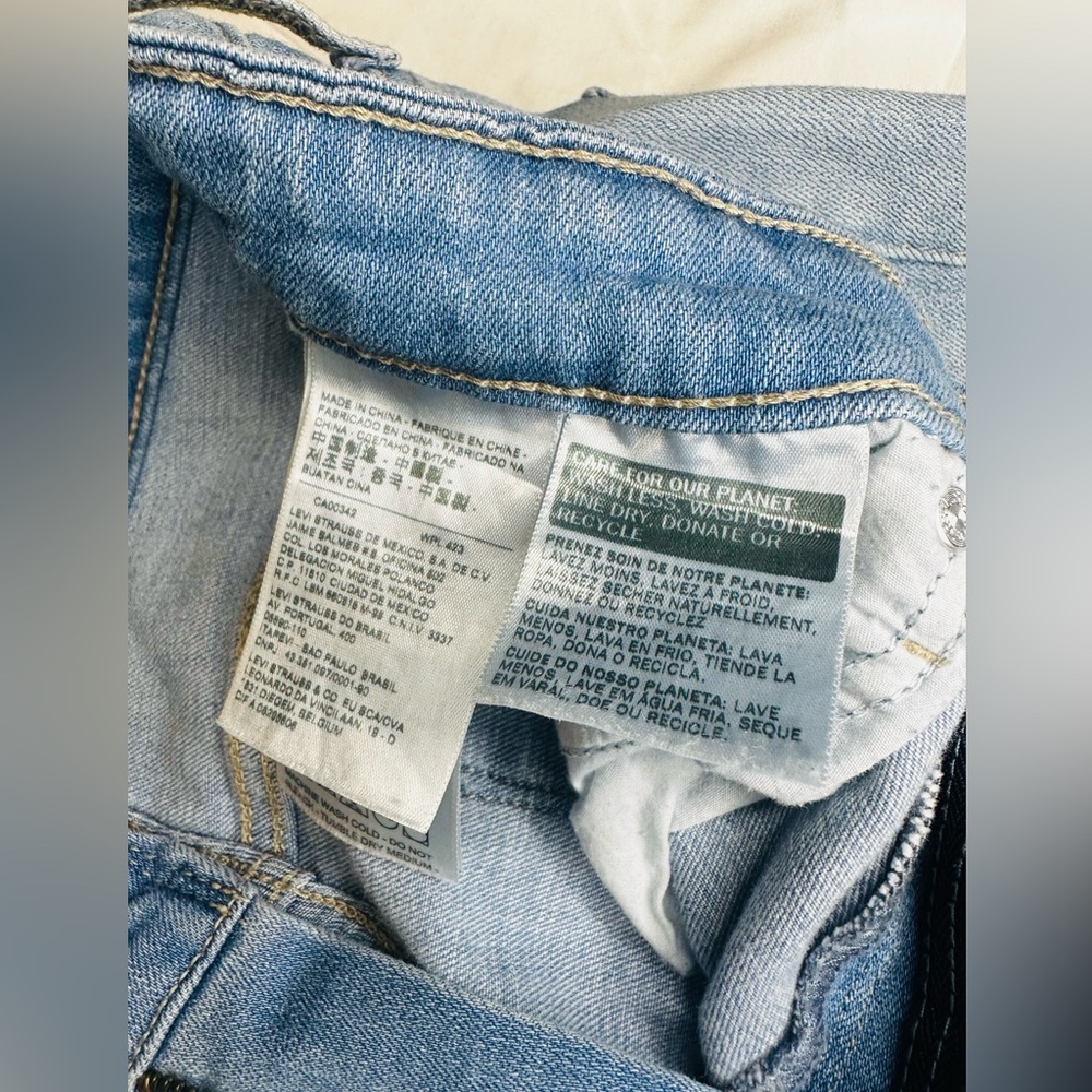 Levi's Sky Blue High Rise Women's Jeans - Picture 4 of 11